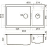 Мойка OMOIKIRI TEDORI 86-2-LB-EV 4993938